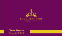 Golden Crown Luxury Business Card