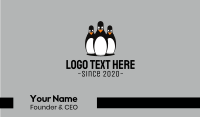 Penguin Bowling Business Card Design