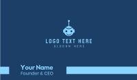 Happy Blue Robot Boy Business Card