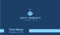 Happy Blue Robot Boy Business Card Image Preview