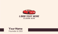 Blue Car Business Card example 1