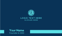 Tech Brain Circle Business Card Design