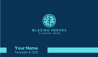 Tech Brain Circle Business Card Image Preview