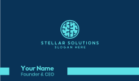 Tech Brain Circle Business Card Image Preview