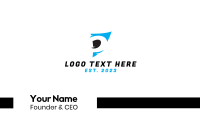 Tornado Letter D Business Card Design