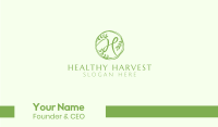 Green Herbal Letter H Business Card Image Preview