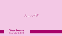 Love Letter Text Font Business Card Image Preview