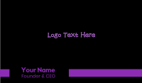 Purple Heart Business Card example 4