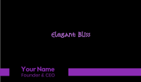 Purple Heart Business Card example 4
