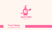 Pink Lovely Lotion Business Card