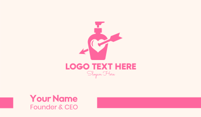 Pink Lovely Lotion Business Card