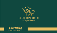 Golden Ox Monoline Business Card