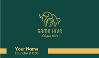 Golden Ox Monoline Business Card