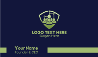 Tech Community Shield Business Card Design