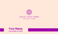 Purple Flower Bloom Business Card