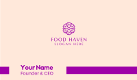 Purple Business Card example 3