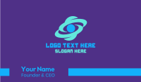 Blue Galaxy Business Card Design