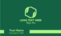Green Eco Package Business Card Design