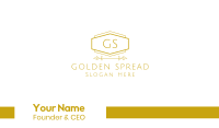 Golden Luxurious Lettermark Business Card Image Preview