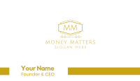 Golden Luxurious Lettermark Business Card Design