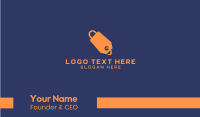 Shopping Price Tag  Business Card Design