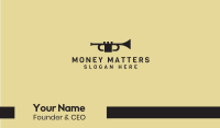 Black Music Trumpet Business Card