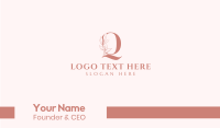 Beauty Shop Business Card example 2