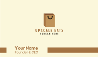 Brown Paper Shopping Bag Business Card Image Preview