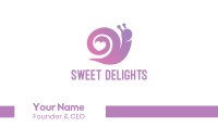 Snail Love Heart Business Card