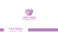 Snail Love Heart Business Card Image Preview