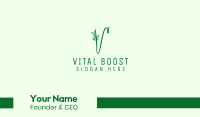 Natural Elegant Letter V Business Card Image Preview