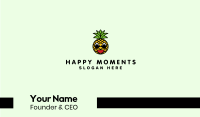 Happy Tropical Pineapple Business Card Image Preview