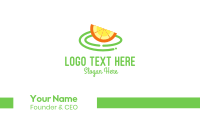 Fresh Orange Slice Business Card