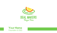 Fresh Orange Slice Business Card Image Preview