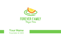 Fresh Orange Slice Business Card Image Preview