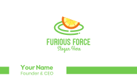 Fresh Orange Slice Business Card Image Preview