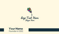 Colorful Feather Pen Business Card Design