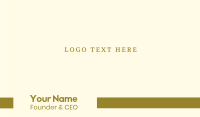 Gold Classic Business Card
