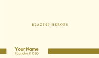 Gold Classic Business Card Image Preview