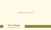 Gold Classic Business Card Image Preview