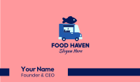 Seafood Fish Food Truck Business Card Image Preview