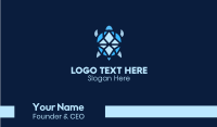 Blue Gem Turtle Business Card