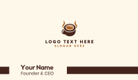 Brown Coffee Horns Business Card