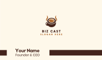 Brown Coffee Horns Business Card