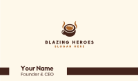 Brown Coffee Horns Business Card Image Preview