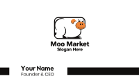 Rectangle Cow Business Card Image Preview