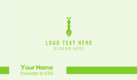 Green Eco Ant Business Card