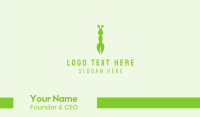 Green Eco Ant Business Card Design