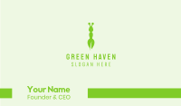 Green Eco Ant Business Card Image Preview