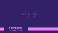 Fun Girl Party Business Card Design